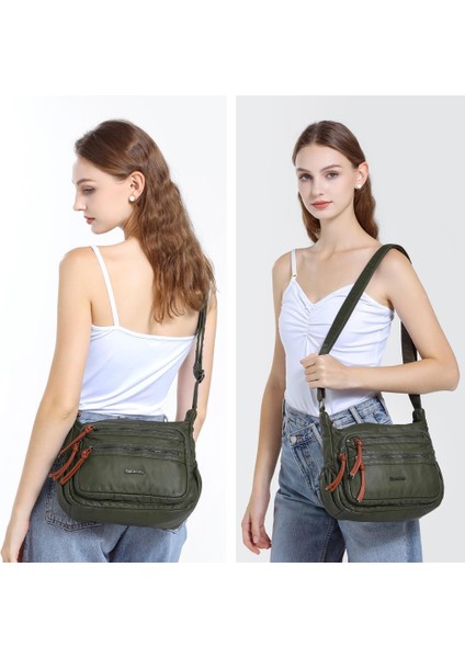 Yıkama Deri Askılı Kadın Postacı Çantası 21K Barcelona 1918 indirimleri