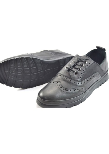 44 Soft Deri Lastik Bağlı Oxford Casual Kadın Iş Ayakkabı modelleri