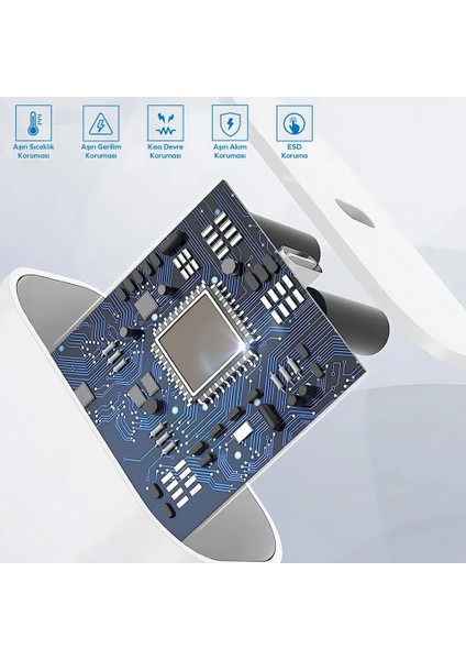 25W Pd Type-C To Lightning Kablolu Şarj Aleti