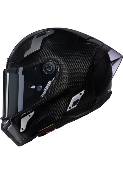 X-804 Rs Argento 332 Karbon Kapalı Kask Parlak