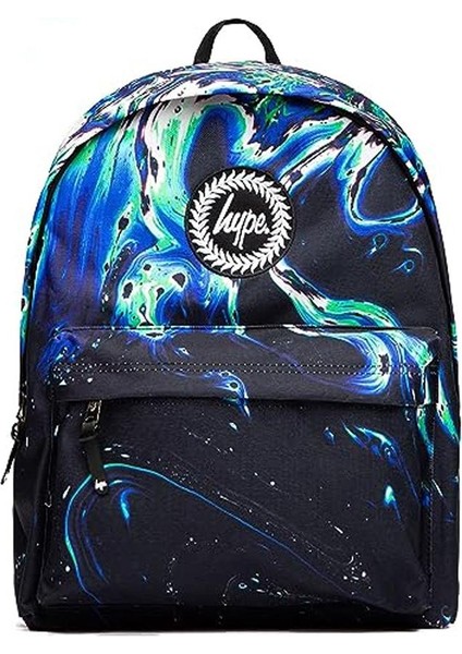 Blue & Green Out Of Space Marble Backpack (TWLG-715_1SZ)