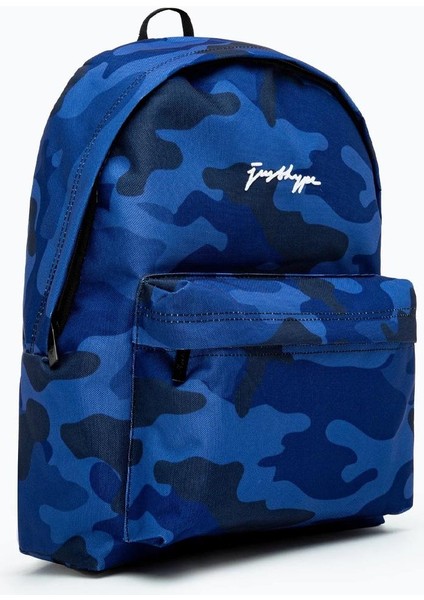 Unisex Navy Classic Camo Scribble Sırt Çantası ZVLR-653_1SZ