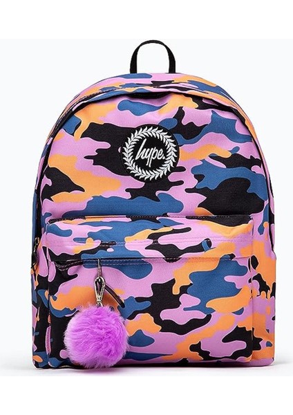 Purple & Orange Camo Backpack (TWLG-754_1SZ)