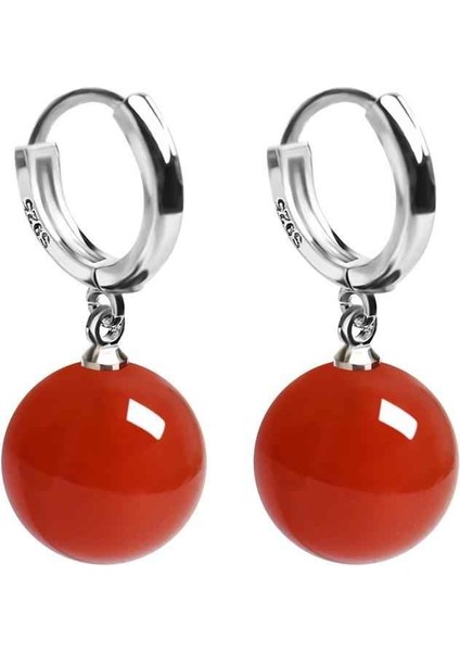 Zarif kristal küpe Kırmızı