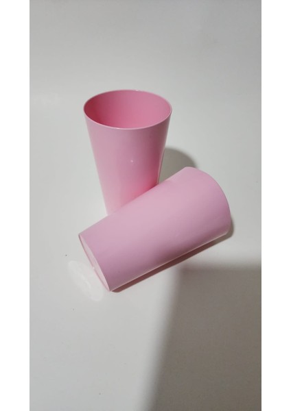 Plastik Sert Bardak 12 Adet Şeker Pembe