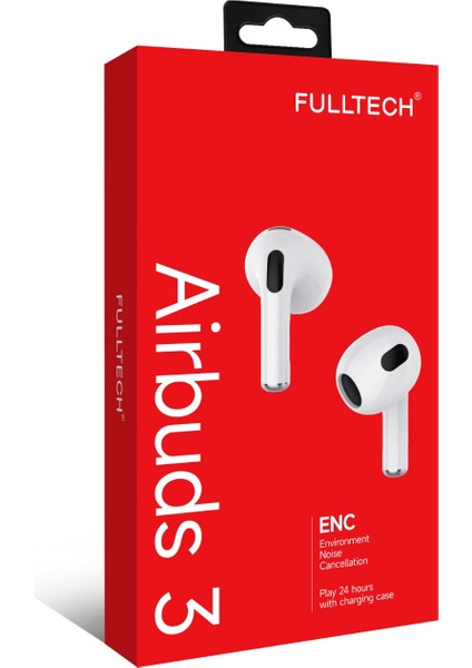 Airbuds 3. nesil Ios ve Android Uyumlu Premium Kablosuz Şarj Özellikli 5. 3 Bluetooth Kulaklık modelleri