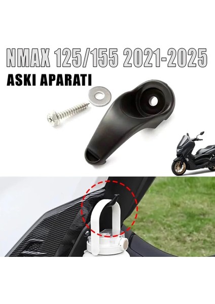 Nmax 125/155 2021-2024 Aksesuar Poşet Asma Askı Aparatı 1 Adet