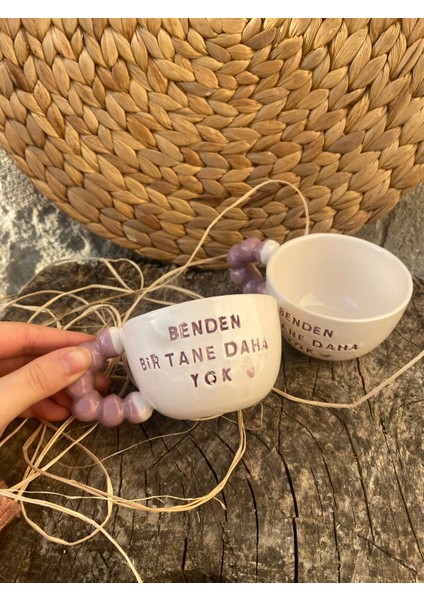 Benden Bir Tane Daha Yok / Mor / Motto Fincan El Yapımı Seramik Fincan fiyatları