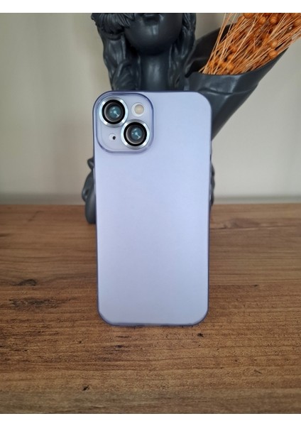 iPhone 15 Uyumlu Tam Kamera Lens Korumalı Ekstra İnce Esnek Mat Lüks Kılıf