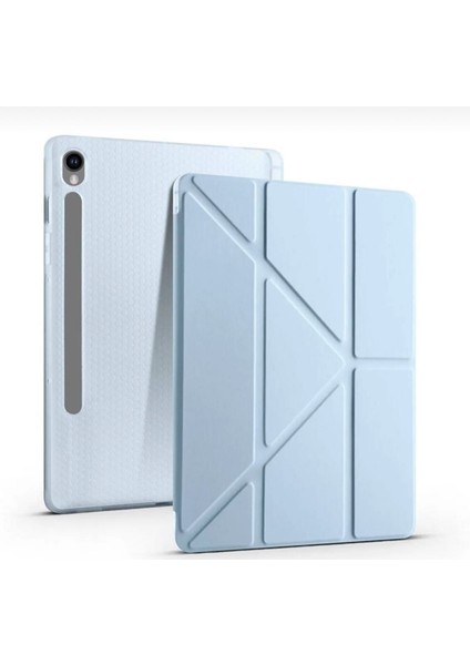 Galaxy Tab S9 Fe Uyumlu Standli Tablet Kilif Bluetooth Klavye Mouse Set