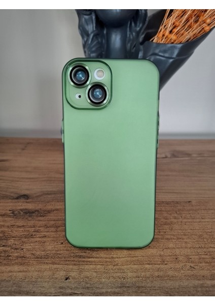 iPhone 15 Uyumlu Tam Kamera Lens Korumalı Ekstra İnce Esnek Mat Lüks Kılıf