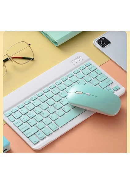 Galaxy Tab S9 Fe Uyumlu Standli Tablet Kilif Bluetooth Klavye Mouse Set fırsatları