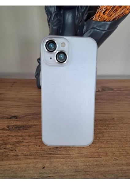 iPhone 15 Uyumlu Tam Kamera Lens Korumalı Ekstra İnce Esnek Mat Lüks Kılıf
