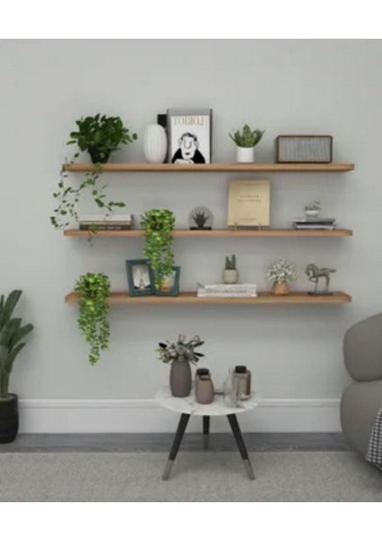 70 cm 3 Adet Duvar Rafı