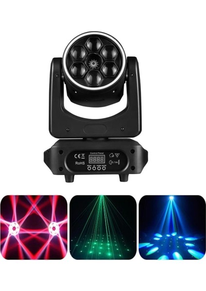 Bee Eyes 6X15WATT Lazerli Rgb Moving Head Robot Işık