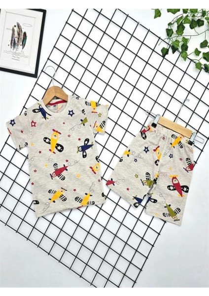 Kısa Kollu Pamuklu Çocuk Takım