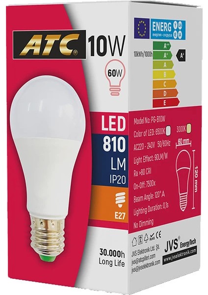 LED Ampül 10 W 10 Adet