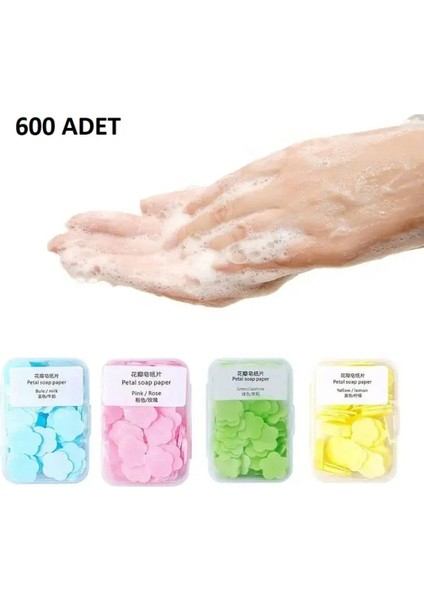 6'lı Paket 600 Yaprak Parfümlü Eriyen Mini Kağıt Sabun