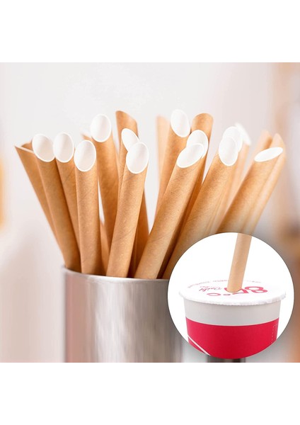 14 cm Bubble Tea Naturel Renk Karton Pipet (15 Adet) fiyatları