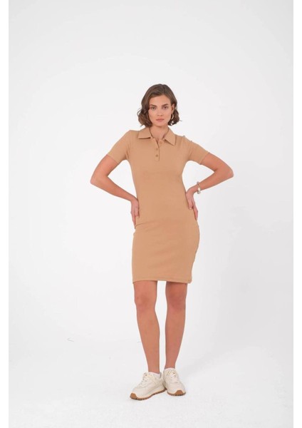Polo Yaka, Kısa Kollu Elbise