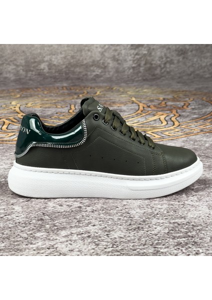 Hakki Renk Beyaz Tabanlı Fermuar Detaylı Spor Ayakkabı Günlük Sneaker Ortopedik Tabanlı Meq3 fırsatları
