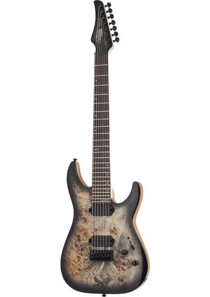 C-7 Pro 7 Telli Elektro Gitar (Charcoal Burst)