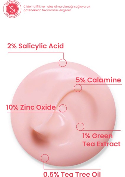 Akne Karşıtı Losyon 30ml – Akne Yatıştırıcı, Siyah Nokta Azaltıcı Vegan (%5 Calamine – Yeşil Çay)