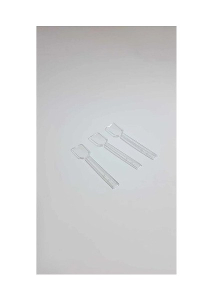Plastik Tatlı & Dondurma Kaşıgı 98 mm 200 Adet Şeffaf