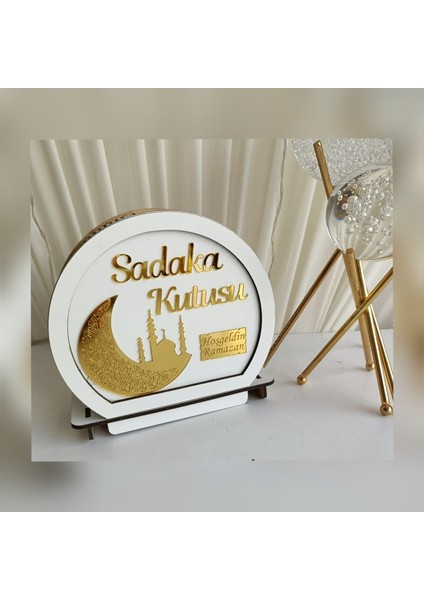 Cami Temalı Sadaka Kutusu Kumbara