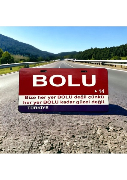 Bolu Ahşap Sokak Tabelası