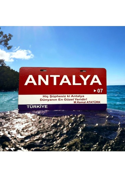 Antalya Ahşap Sokak Tabelası
