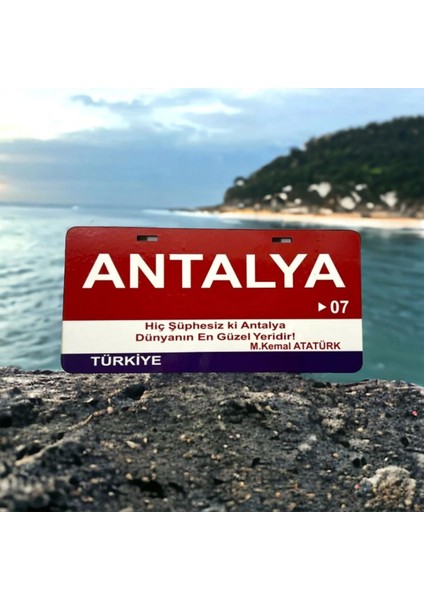 Antalya Ahşap Sokak Tabelası