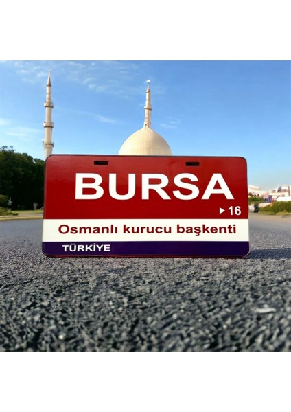 Bursa Ahşap Sokak Tabelası