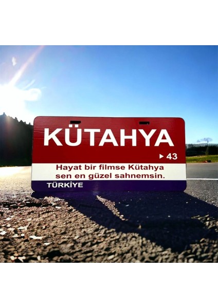 Kütahya Ahşap Sokak Tabelası