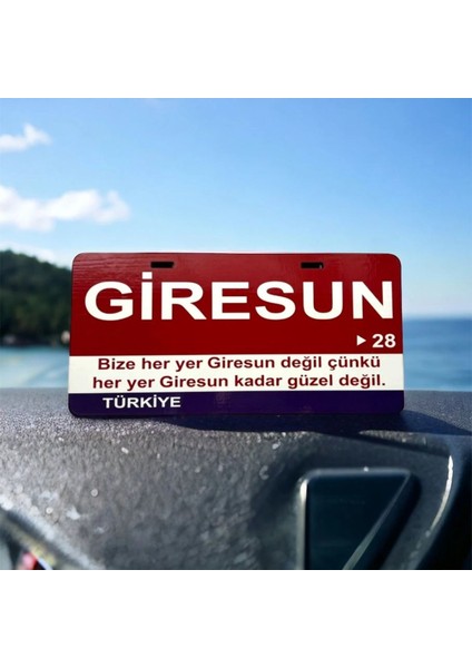 Giresun Ahşap Sokak Tabelası