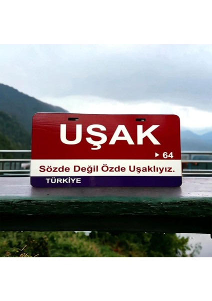 Uşak Ahşap Sokak Tabelası
