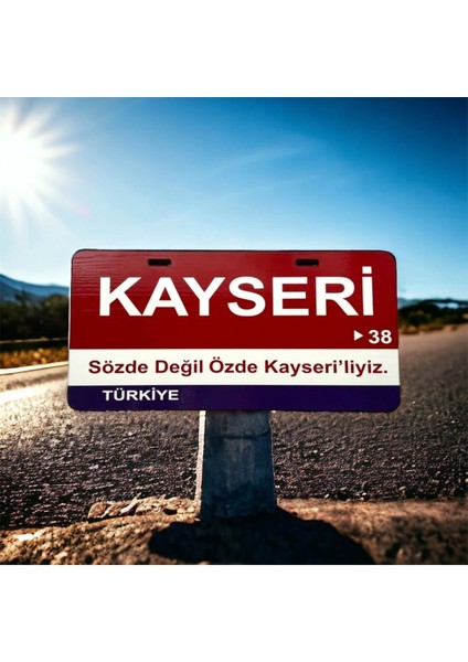 Kayseri Ahşap Sokak Tabelası