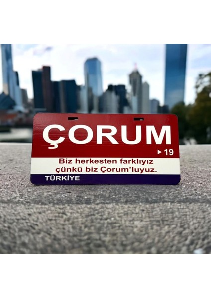 Çorum Ahşap Sokak Tabelası