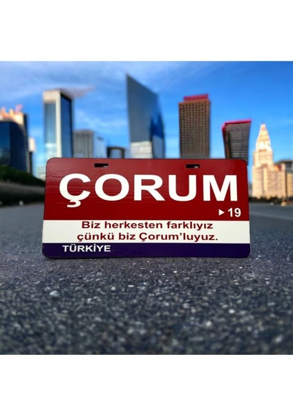 Çorum Ahşap Sokak Tabelası