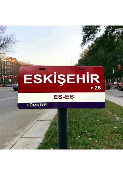 Eskişehir Ahşap Sokak Tabelası