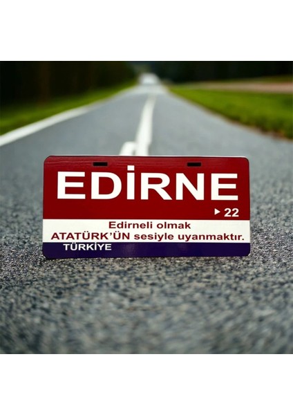 Edirne Ahşap Sokak Tabelası