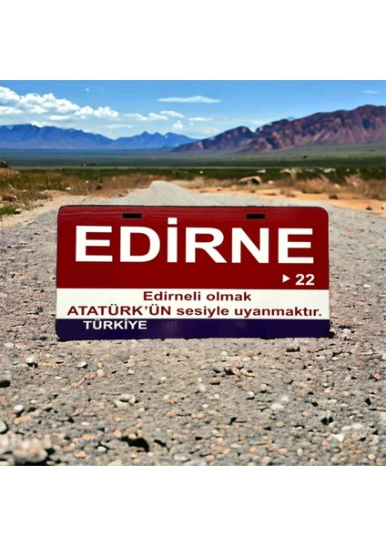 Edirne Ahşap Sokak Tabelası
