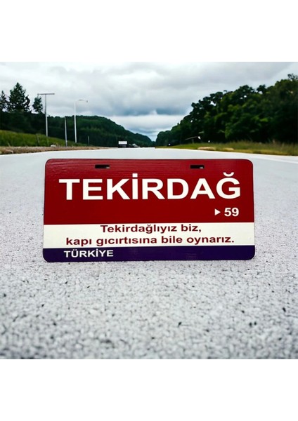 Tekirdağ Ahşap Sokak Tabelası