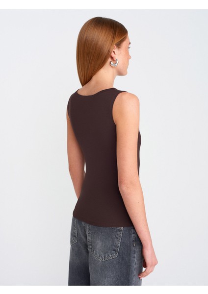 20868 Kayık Yaka Kolsuz Top-Mint fiyatları