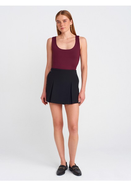 20977 Kalın Askılı Poliamid Atlet-Bordo modelleri