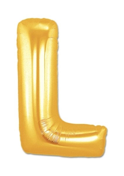 Nessiworld L Harf Folyo Balon Altın Renk 40 Inç