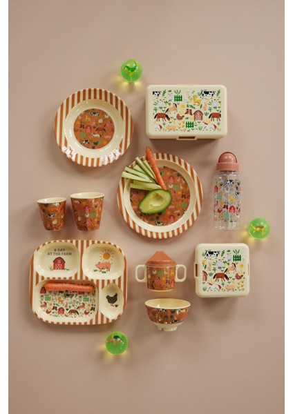Melamin Çocuk Tabağı - Çiftlik
