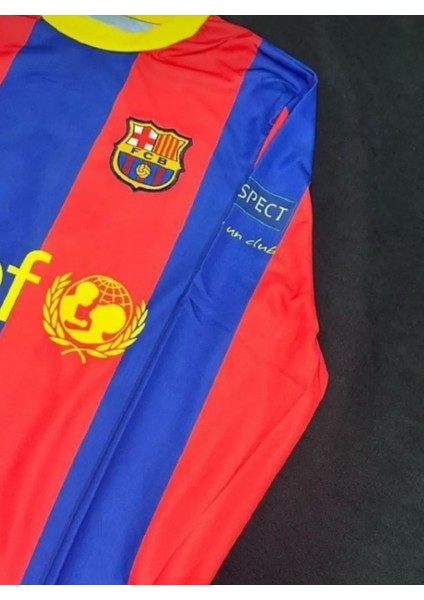 Efsane 09/10 Barcelona Messi Uzun Kollu Forma Halısaha Forması