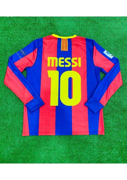 Efsane 09/10 Barcelona Messi Uzun Kollu Forma Halısaha Forması