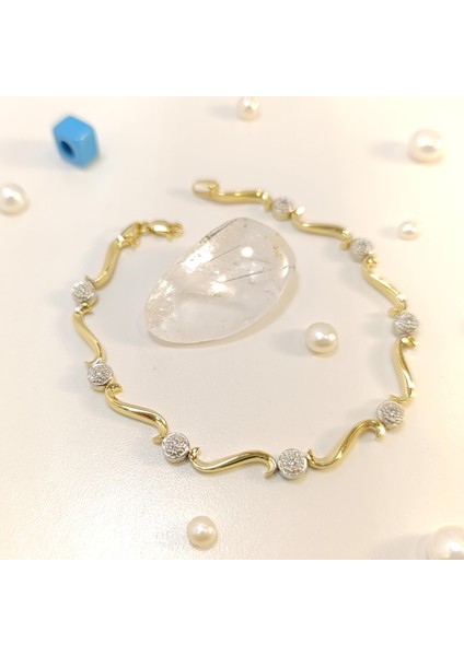 Dalgalı Bileklik Künye 14 Ayar Altın Hd Videolu modelleri